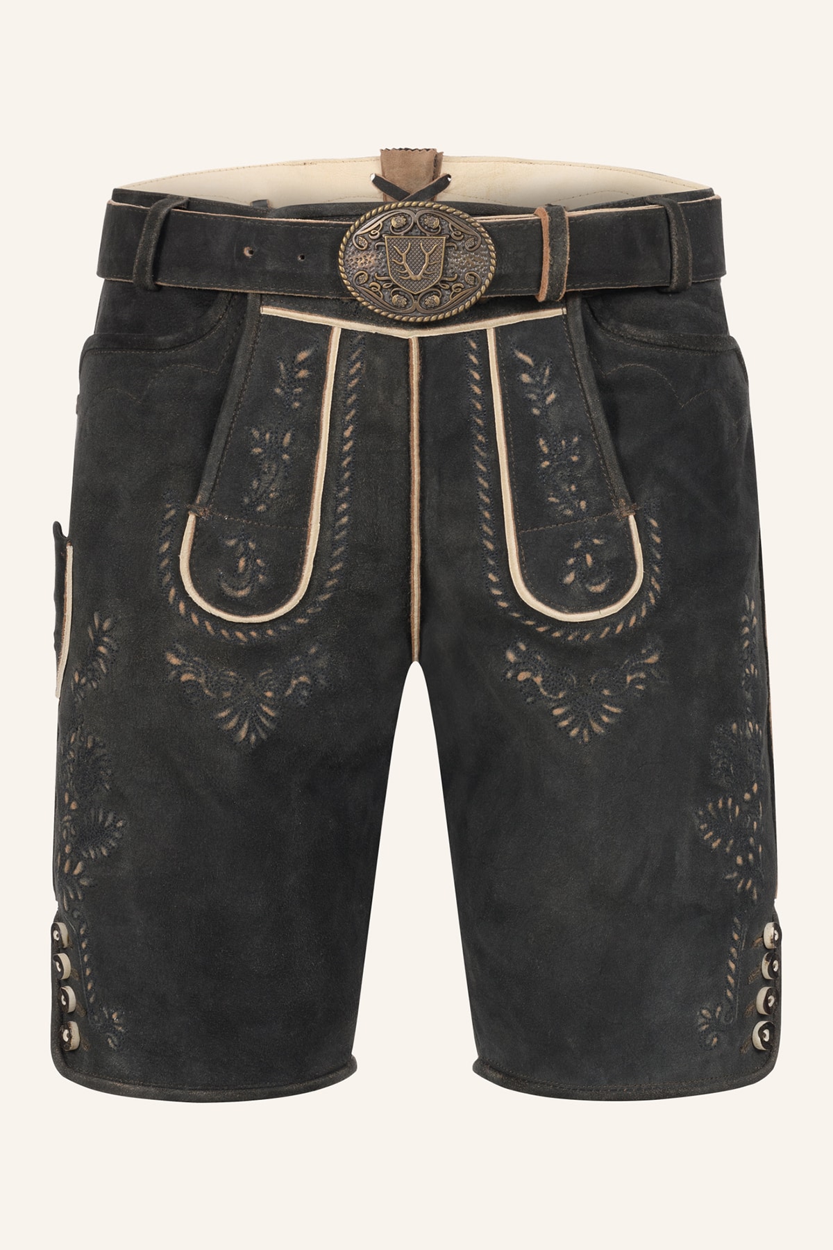 Lederhose Gaspar met riem