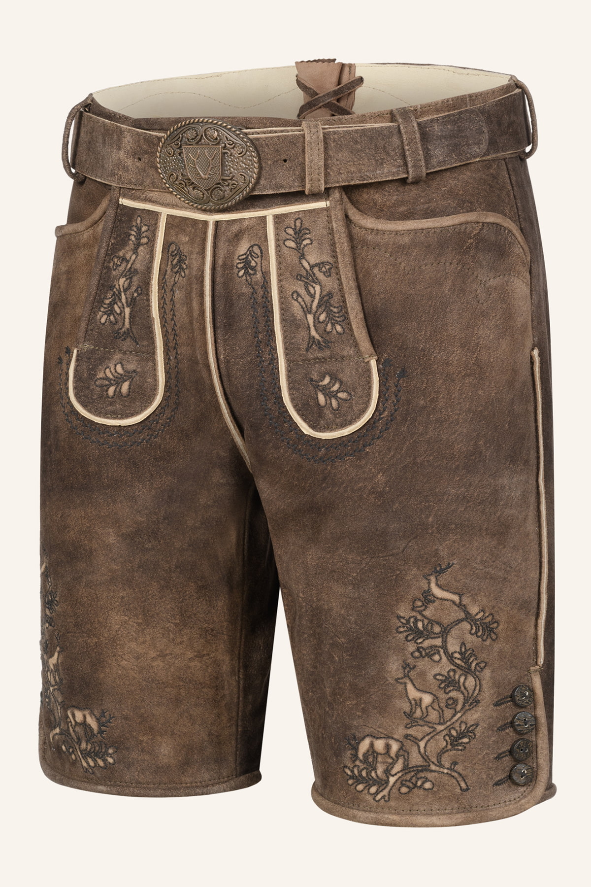 Lederhose Mischa met riem