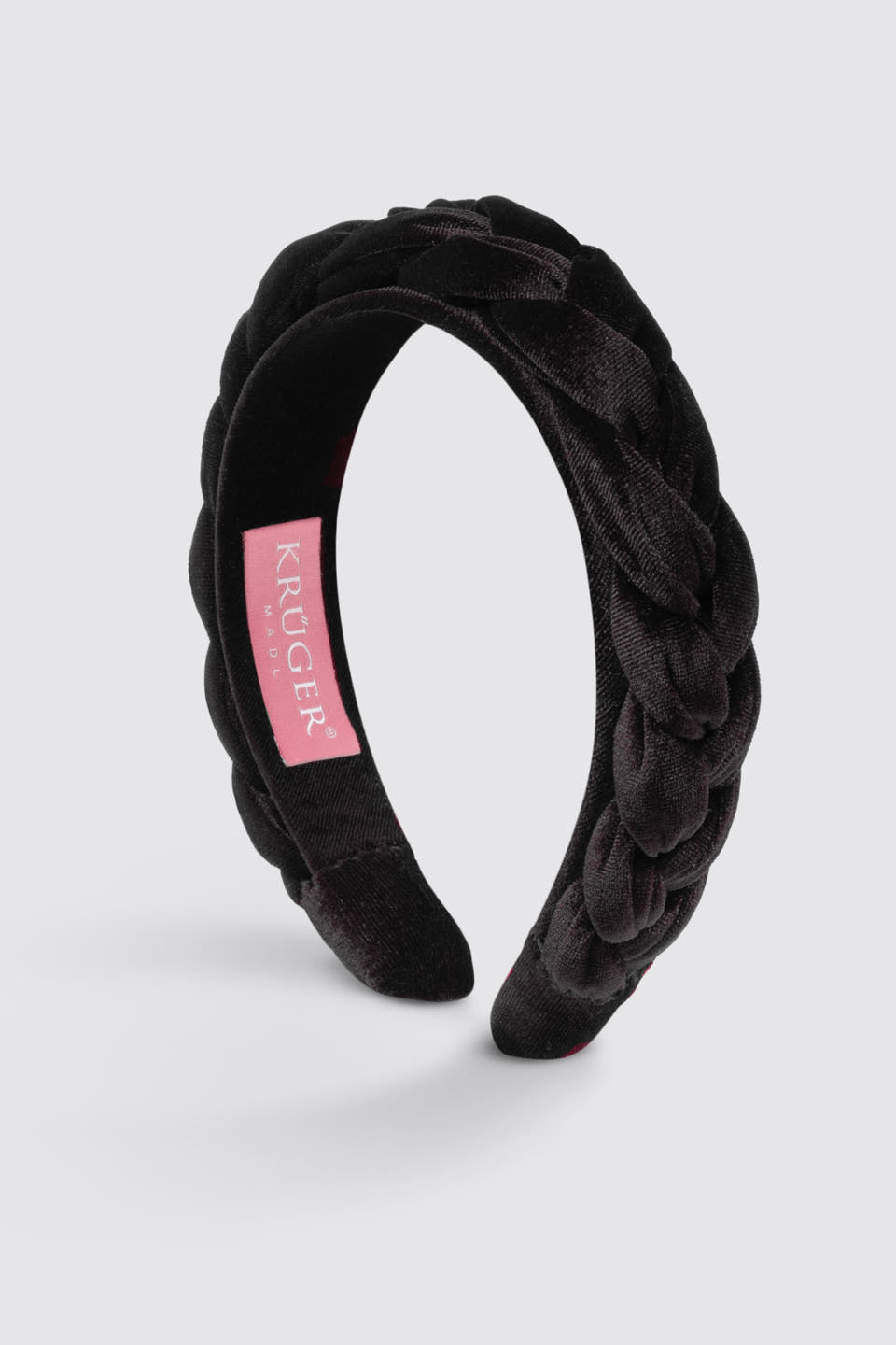 Gevlochten fluwelen haarband