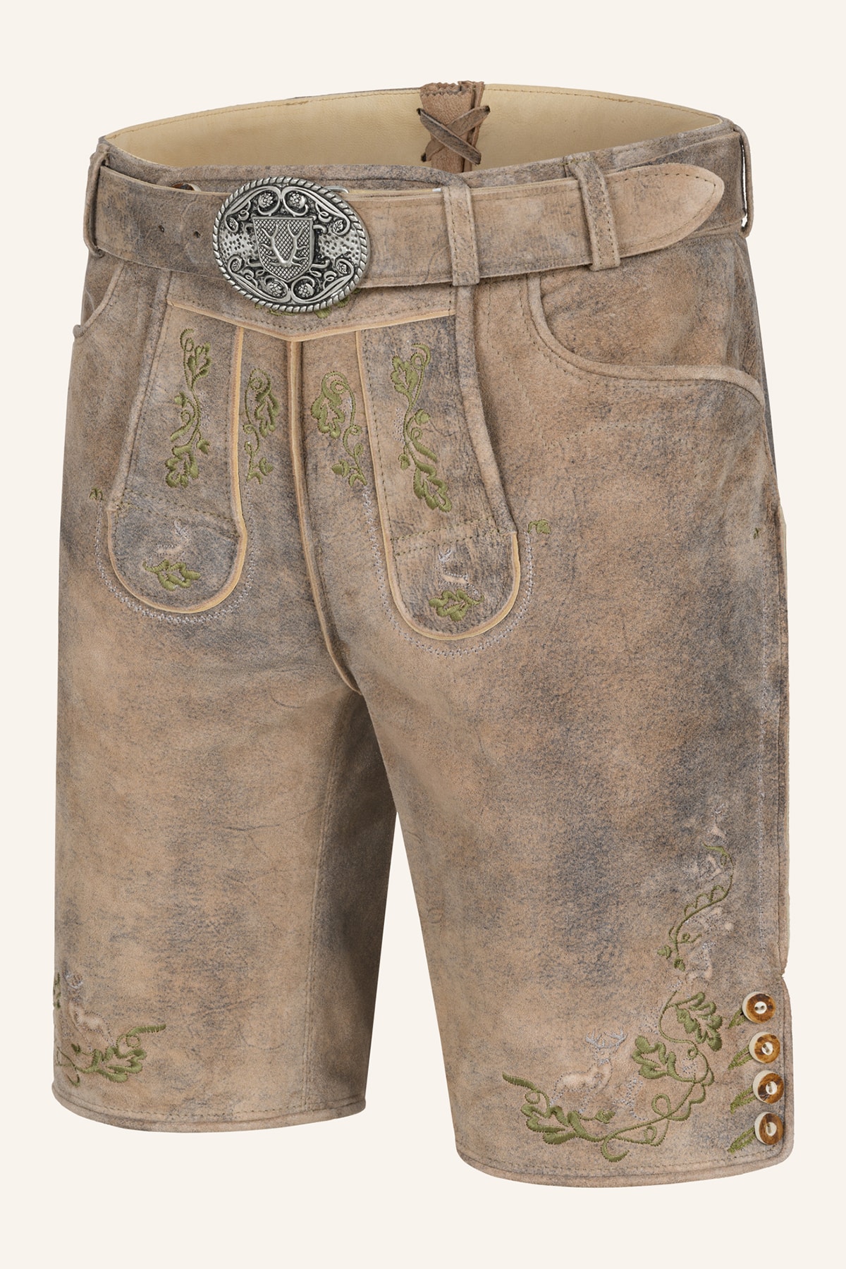 Lederhose Arthas met riem