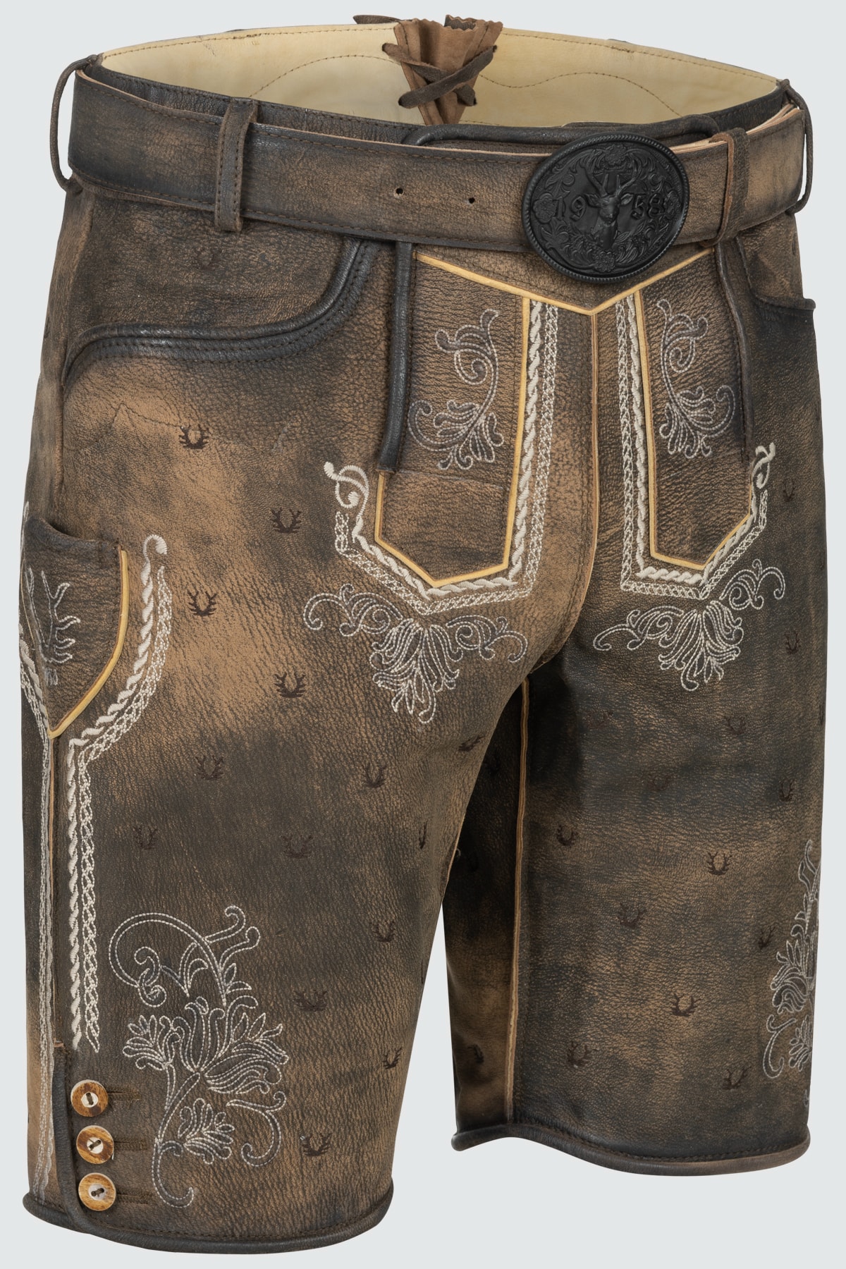 Lederhose Harvey met riem
