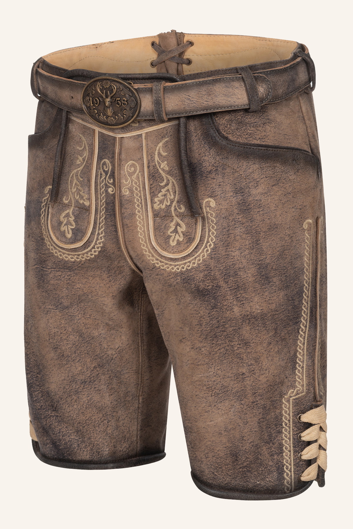 Lederhose Magnus met riem