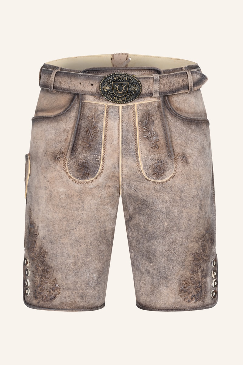 Lederhose Aelion met riem