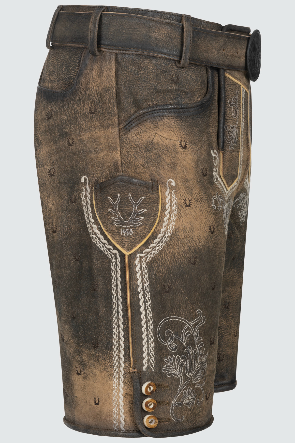 Lederhose Harvey met riem