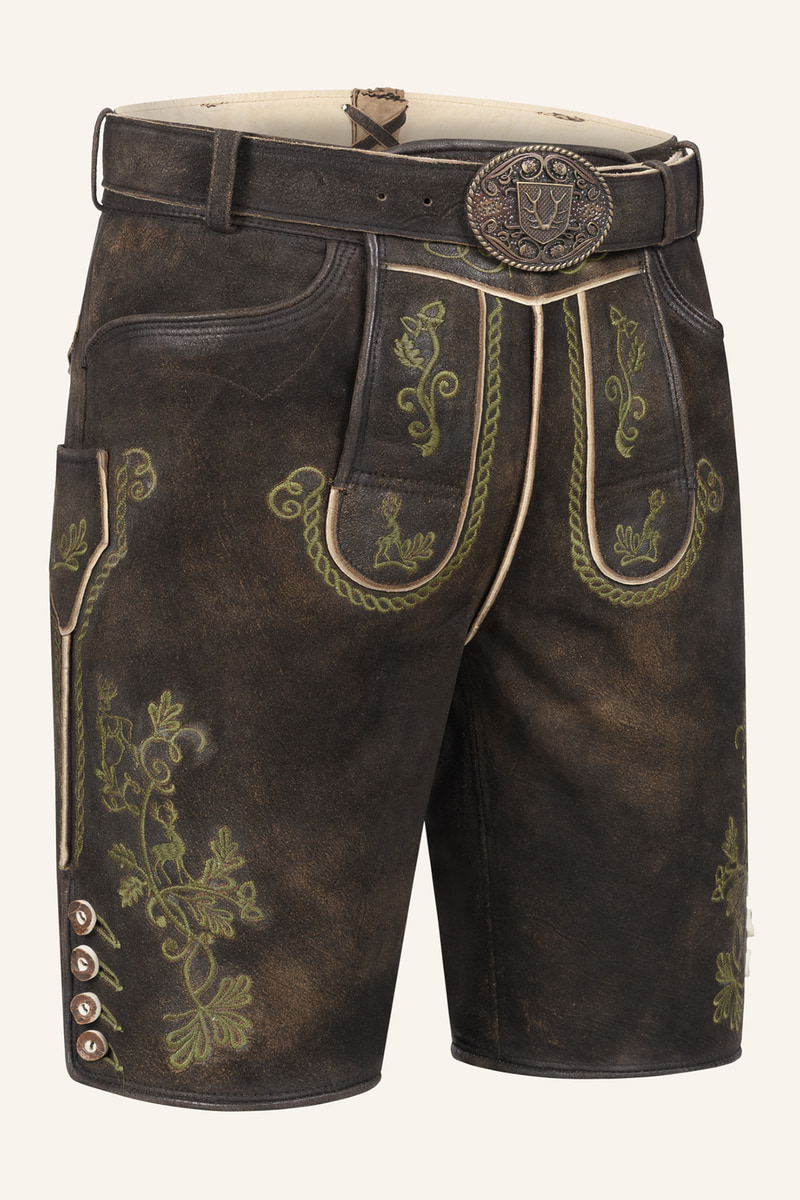 Lederhose Milian met riem