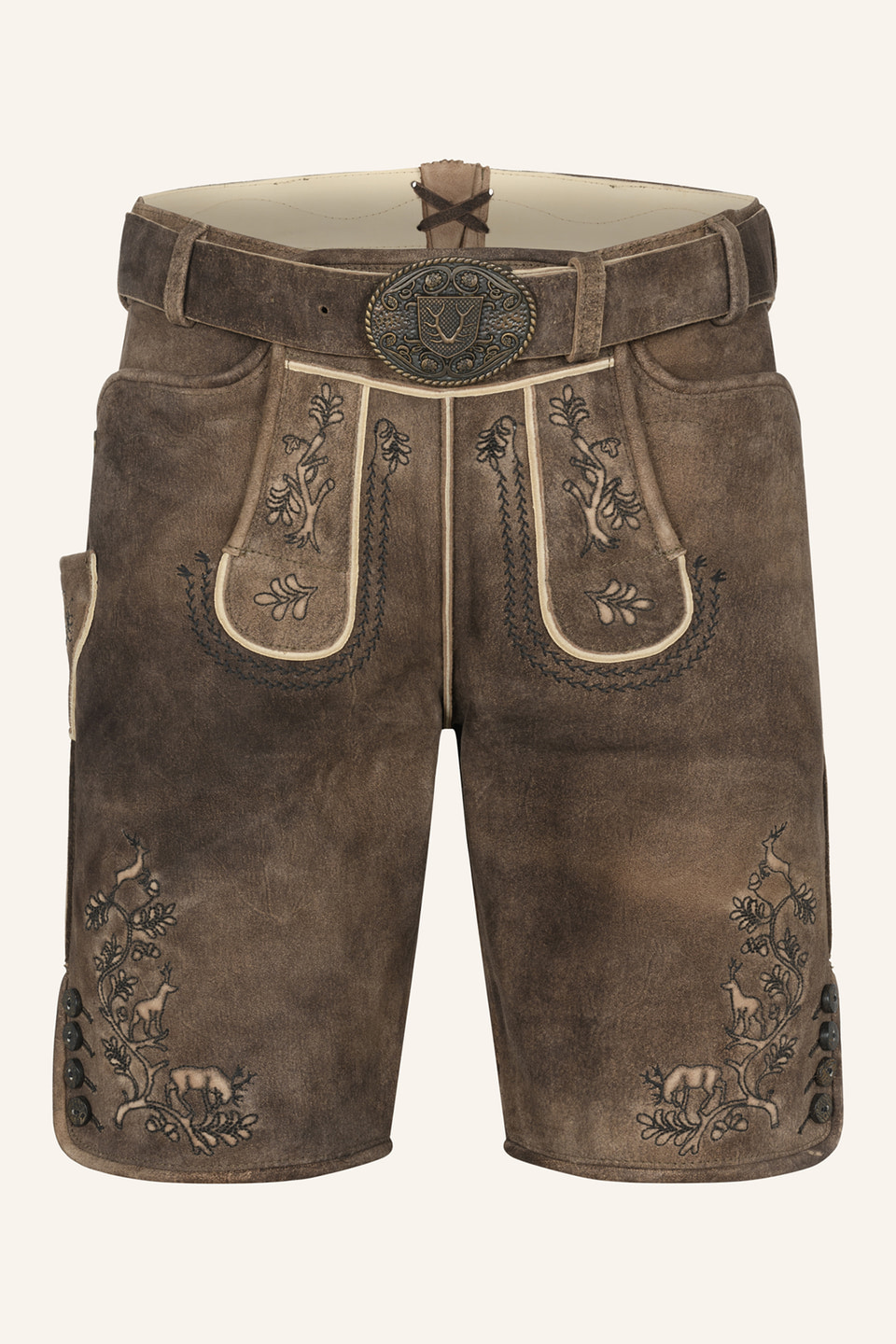 Lederhose Mischa met riem