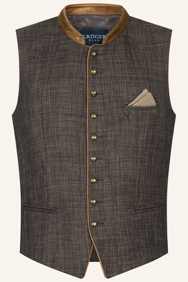 Trachten vest Koko Braun