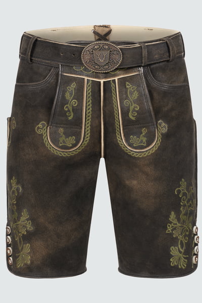 Lederhose Milian met riem