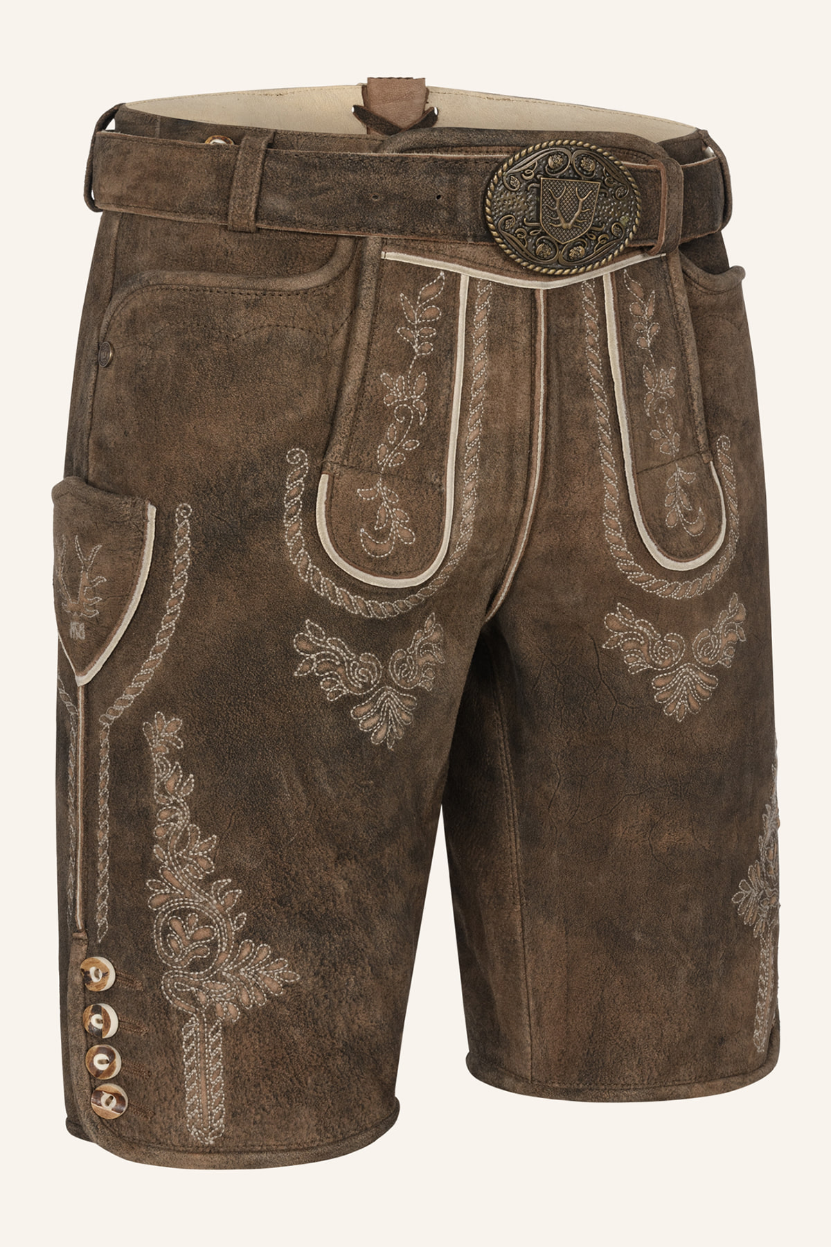 Lederhose Quan met riem