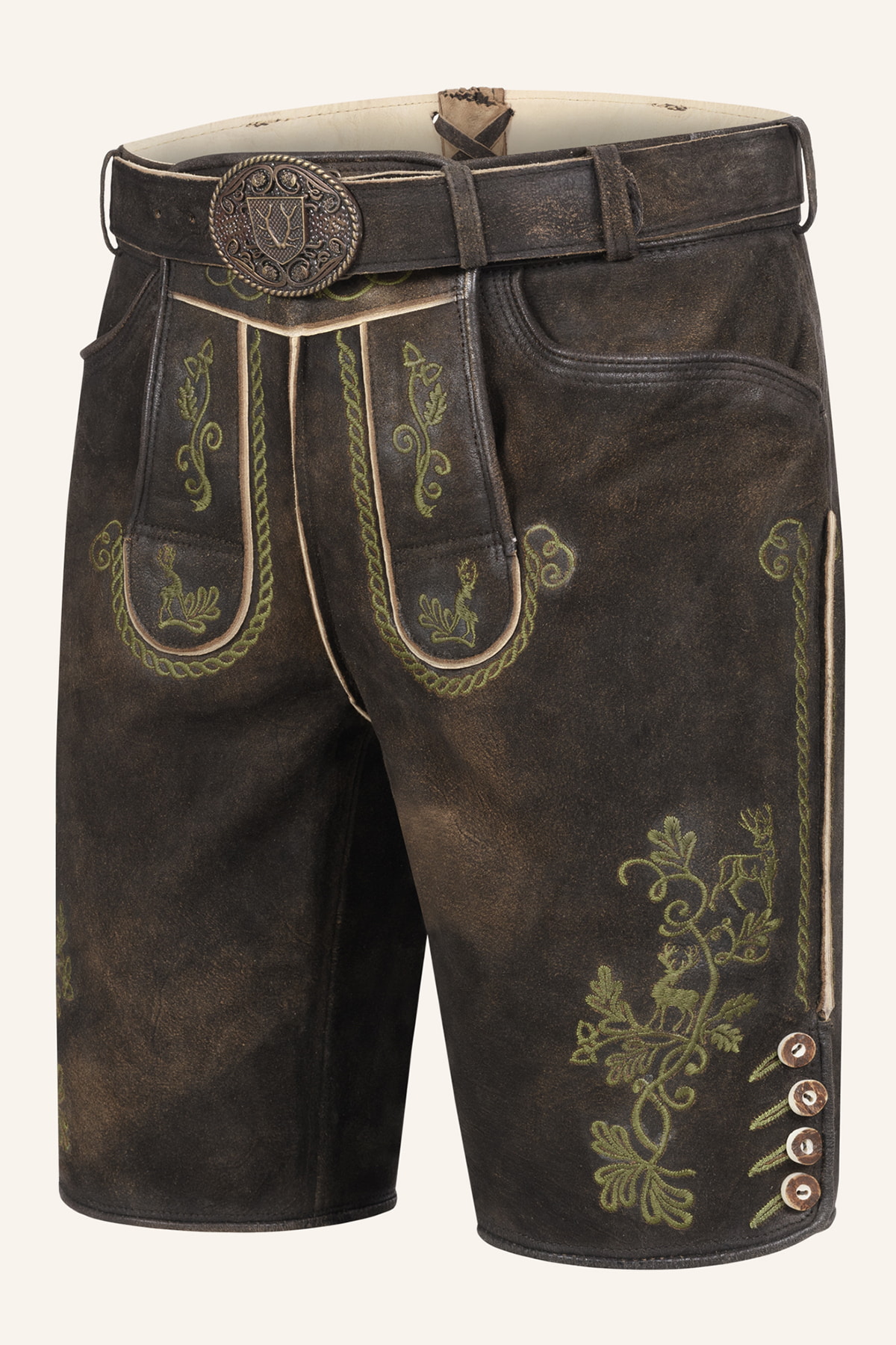 Lederhose Milian met riem
