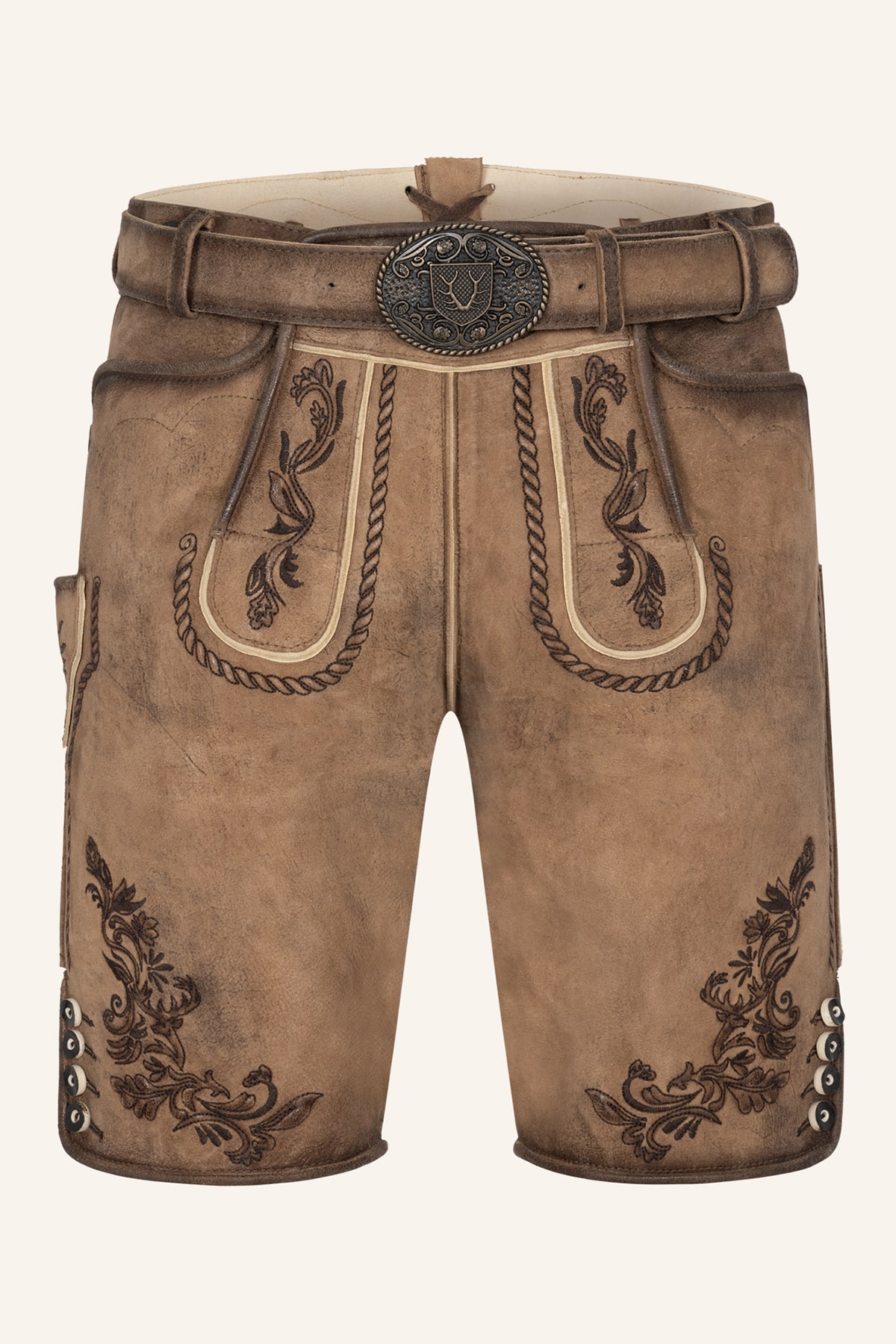 Lederhose Devian met riem