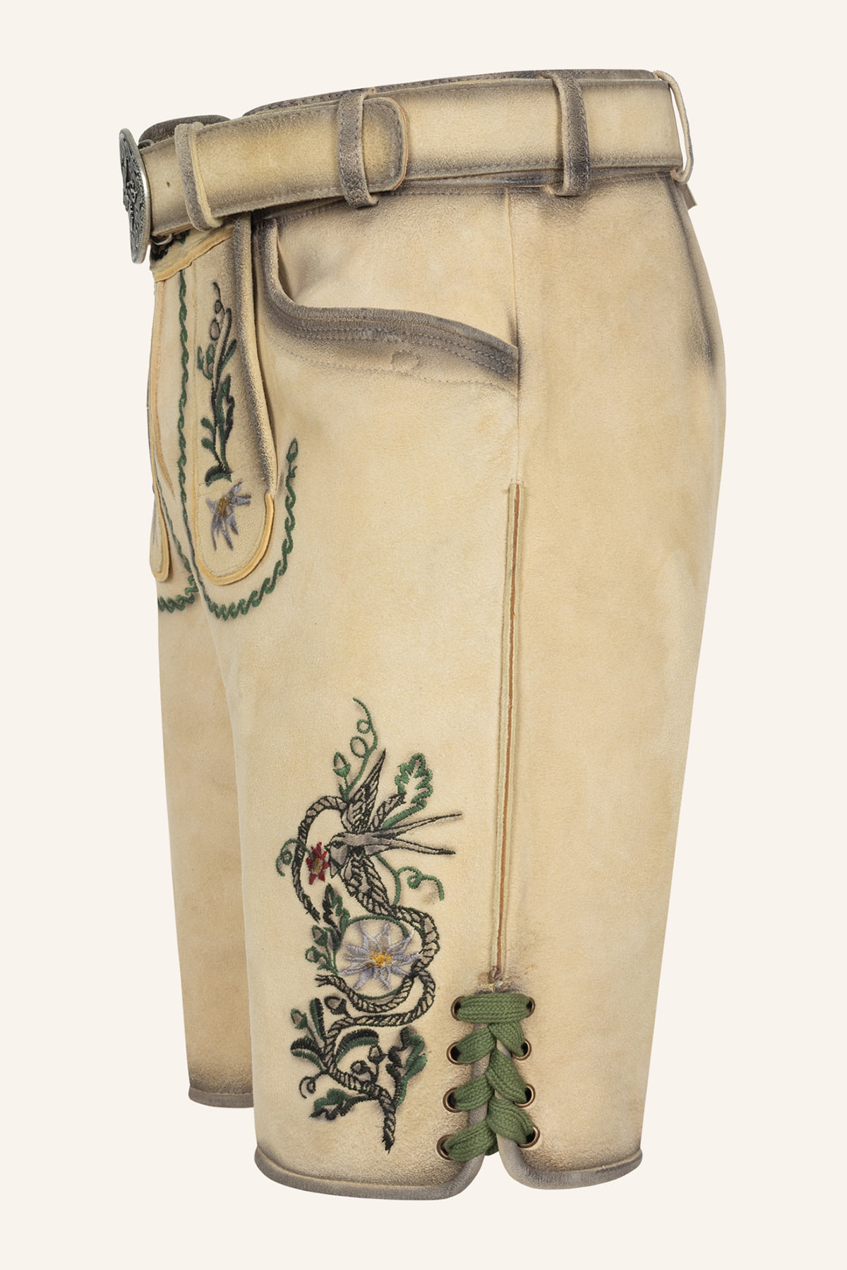 Lederhose Darian met riem