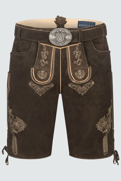 Lederhose Benett met riem