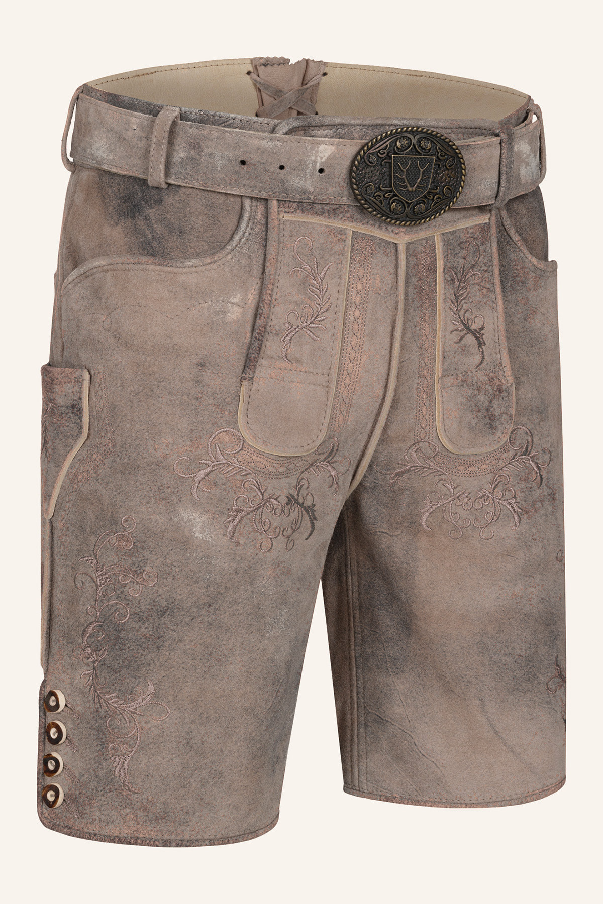 Lederhose Delio met riem