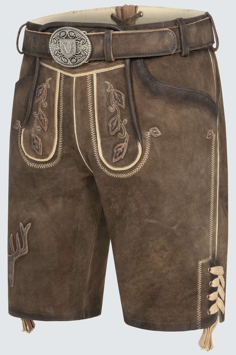Lederhose Werner met riem