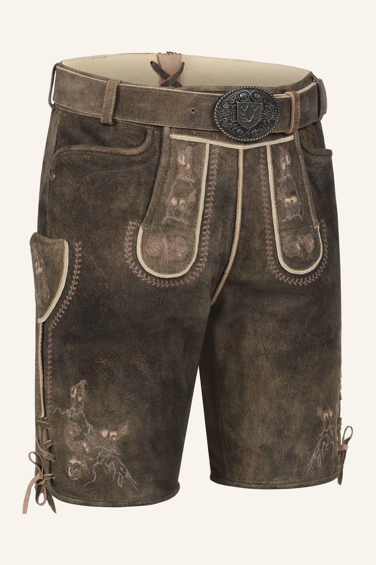 Lederhose Deniz met riem