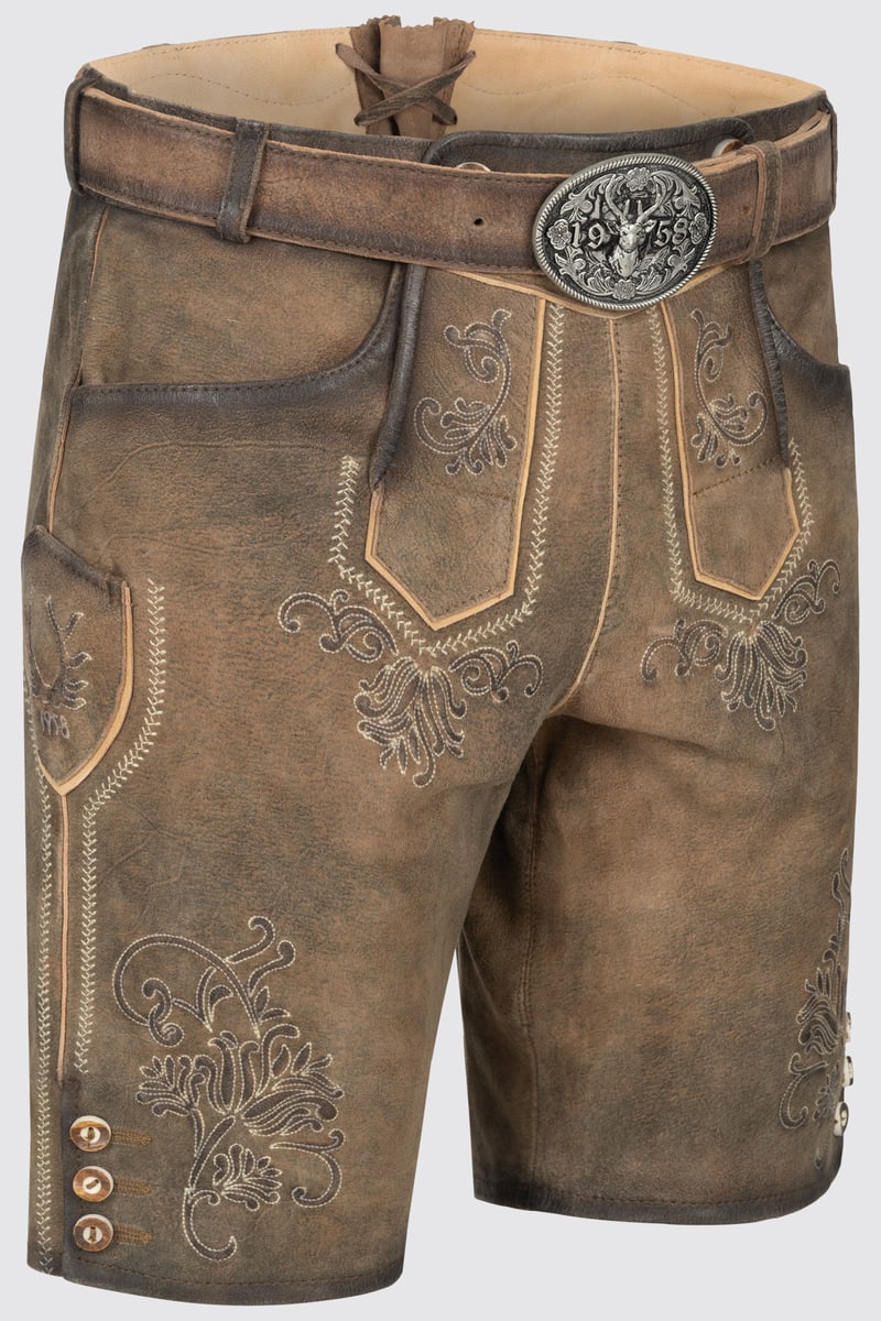 Lederhose Bentje met riem