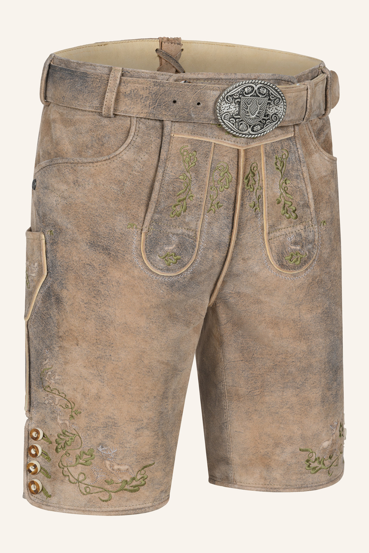 Lederhose Arthas met riem