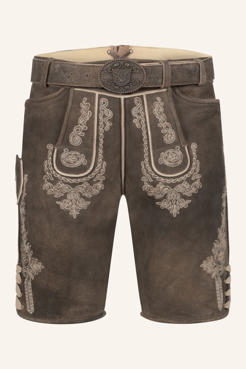 Lederhose Olias met riem
