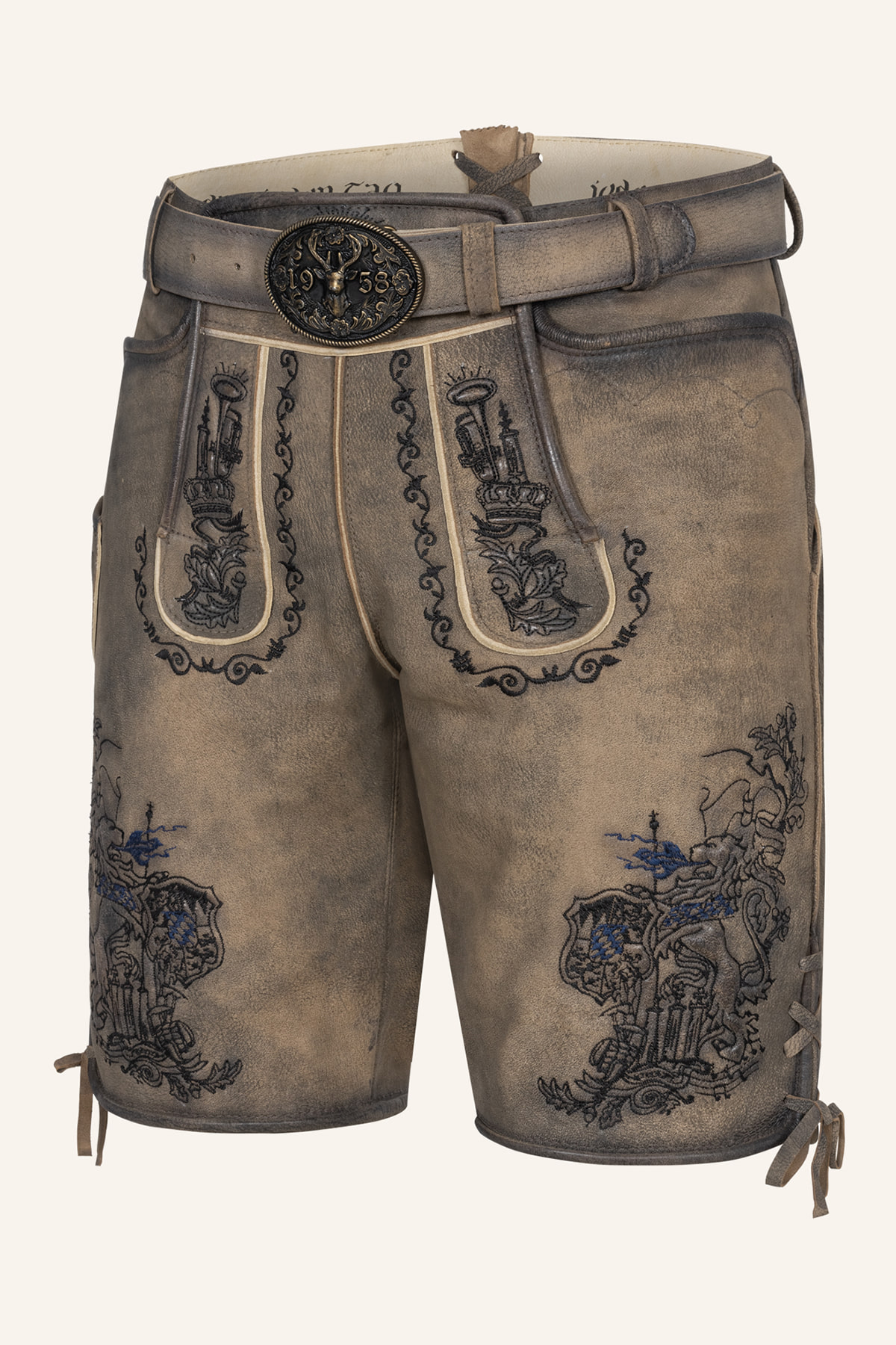 Lederhose Lebenslang met riem