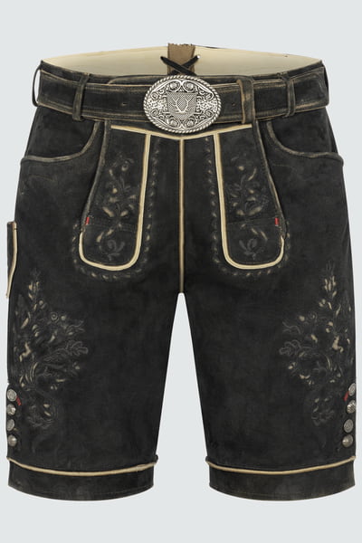 Lederhose Kuno met riem
