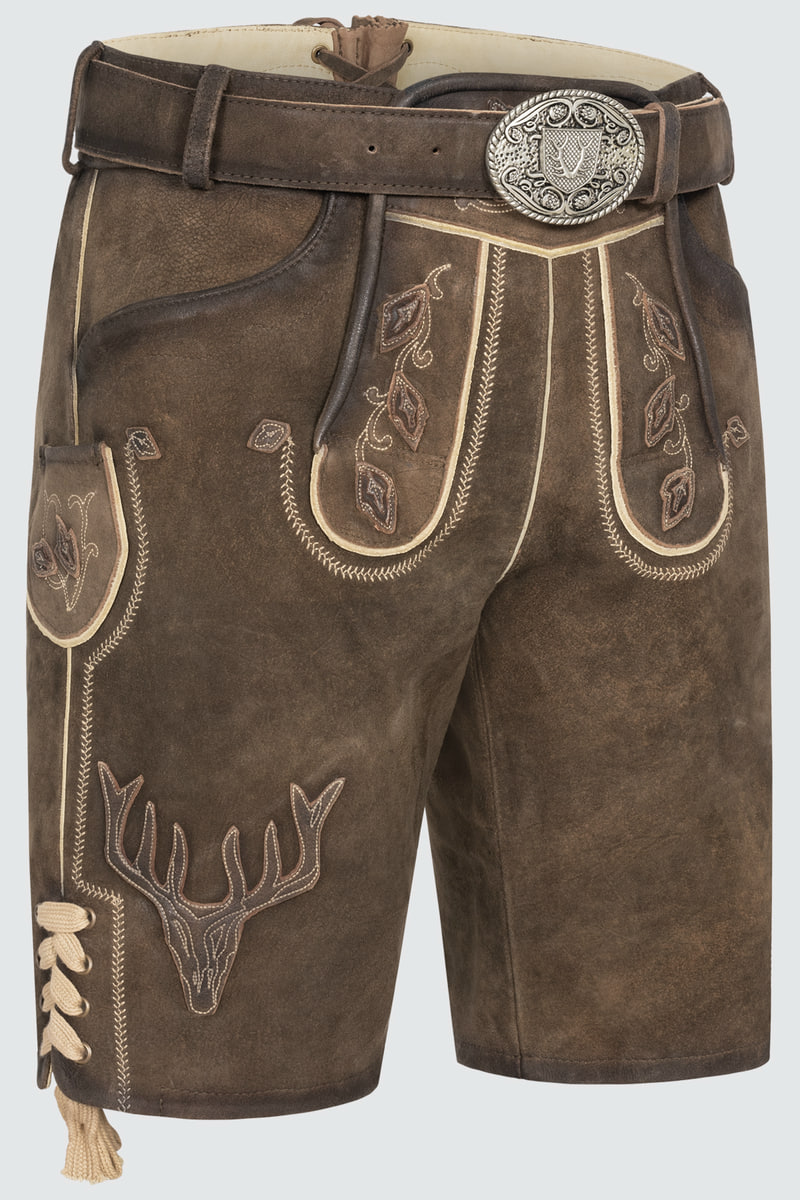 Lederhose Werner met riem