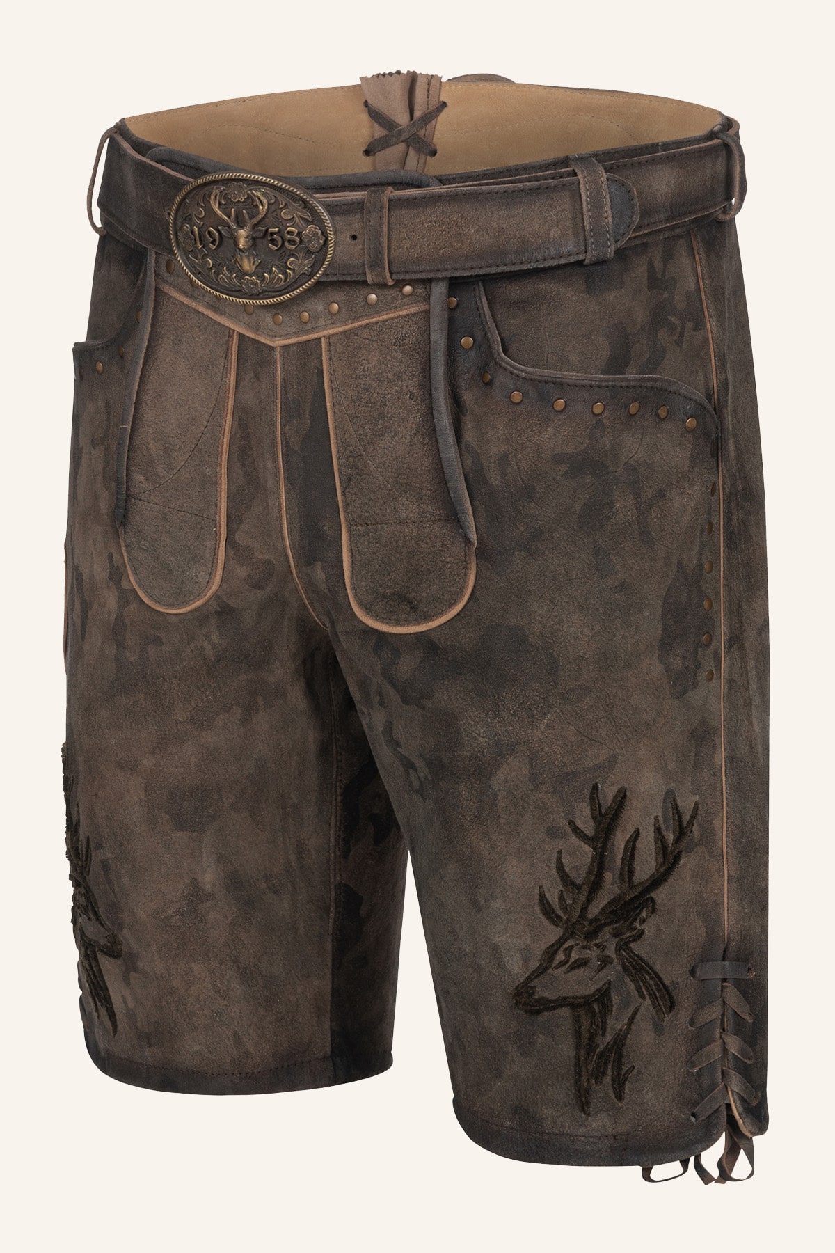 Lederhose Matze met riem