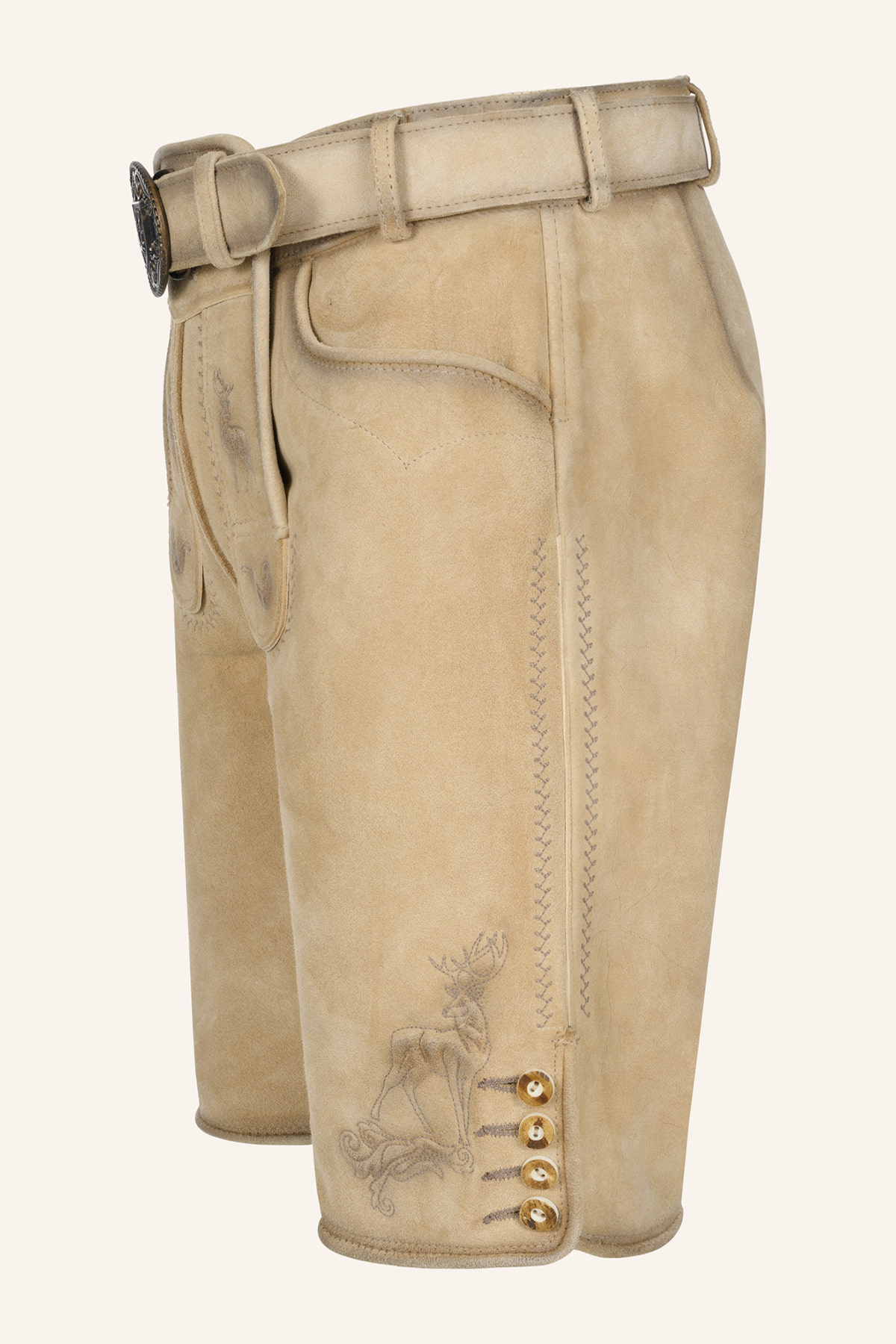 Lederhose Thaddeus met riem