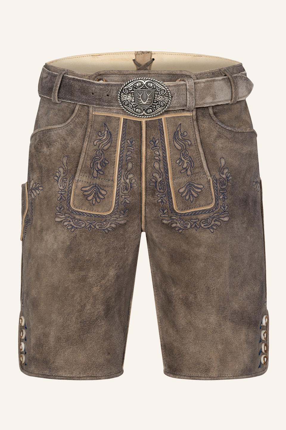Lederhose Karim met riem