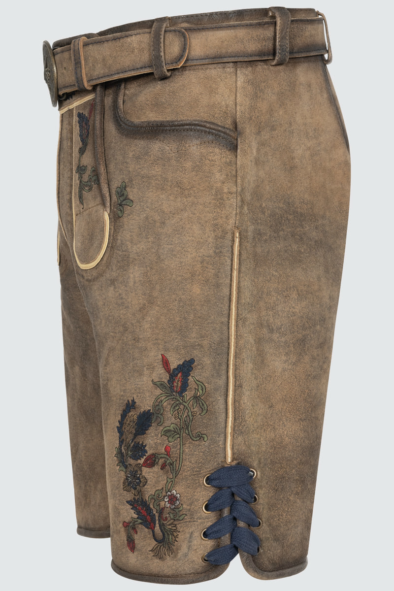 Lederhose Emil met riem