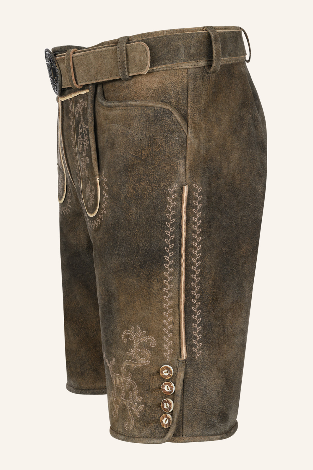 Lederhose Maylon met riem