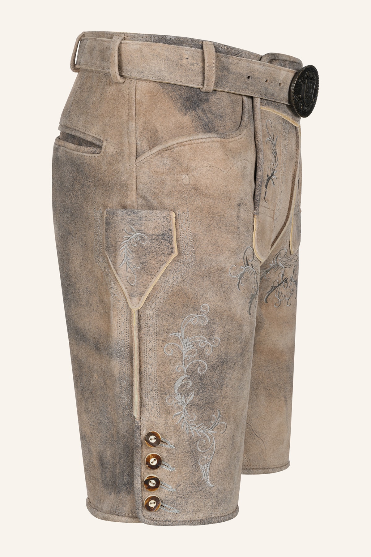 Lederhose Delio met riem