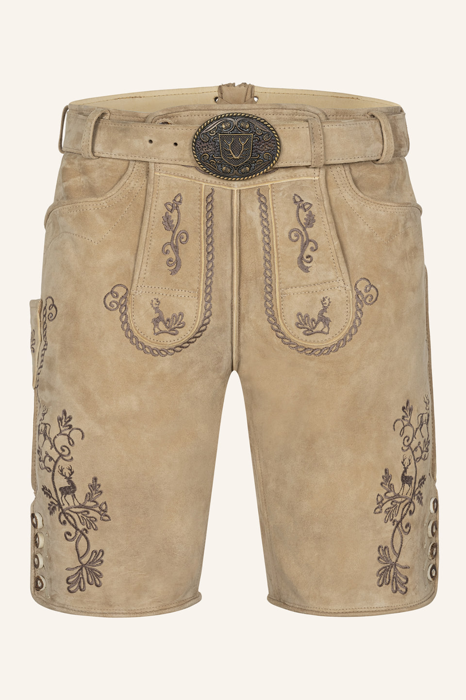 Lederhose Milian met riem