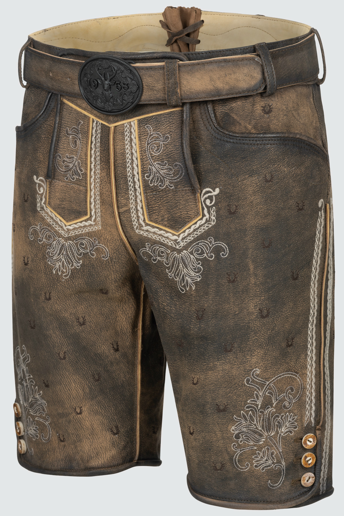 Lederhose Harvey met riem