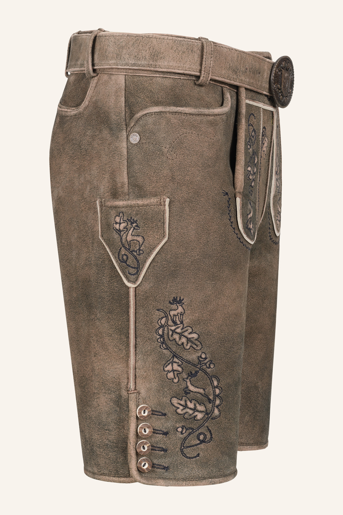 Lederhose Gildo met riem