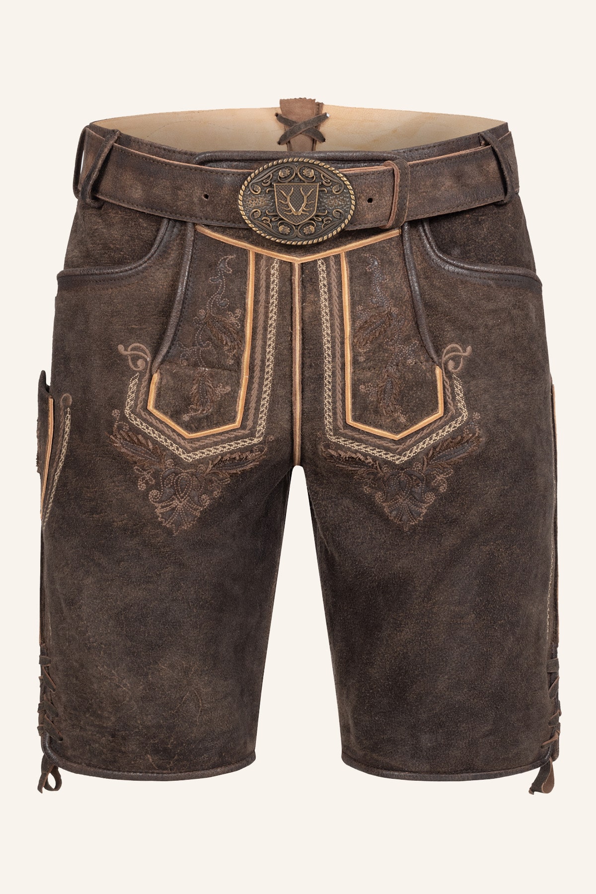 Lederhose Roger met riem
