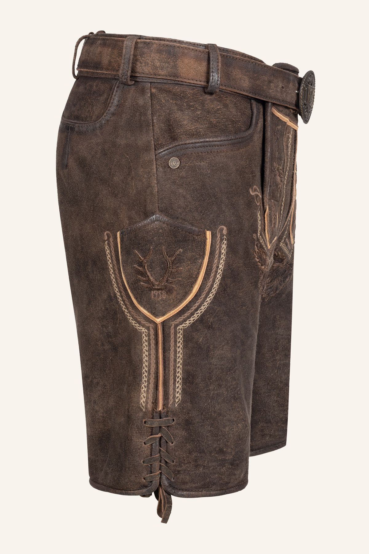 Lederhose Roger met riem