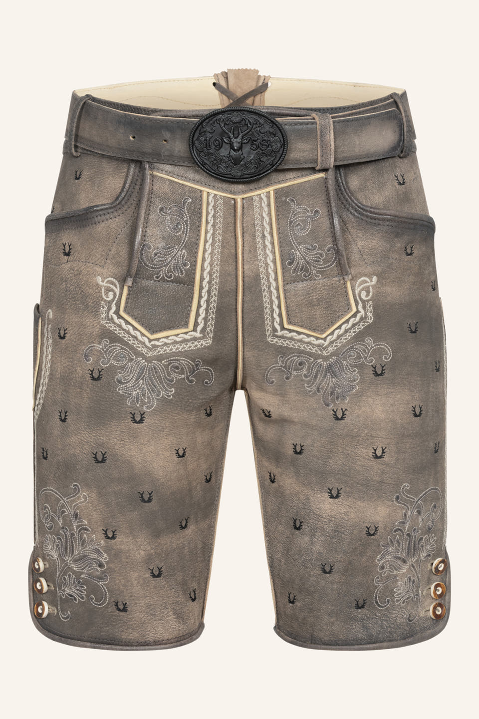 Lederhose Harvey met riem