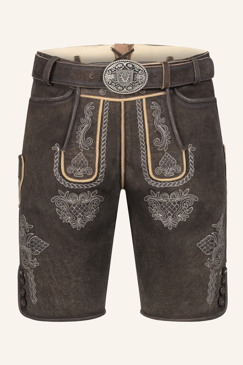Lederhose Vinc met riem