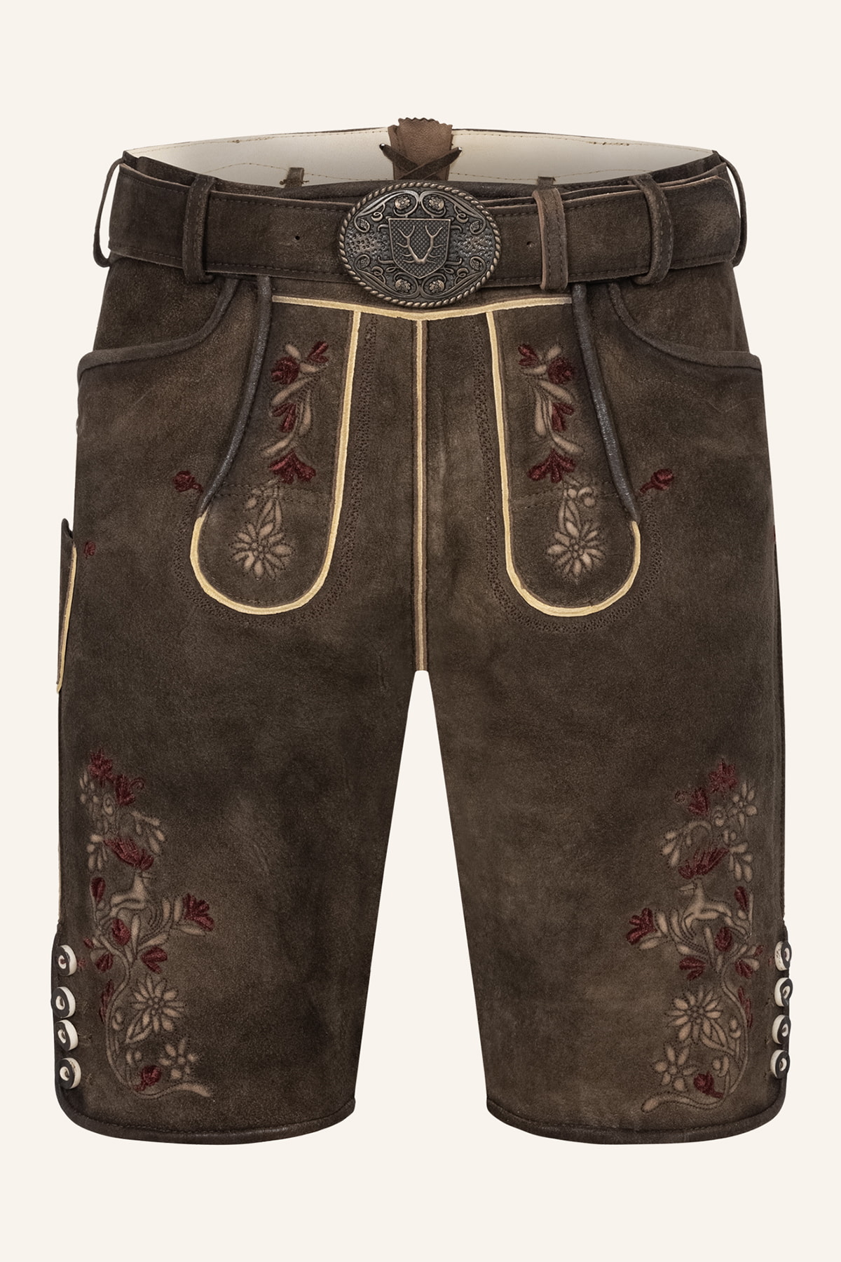 Lederhose Olivier met riem