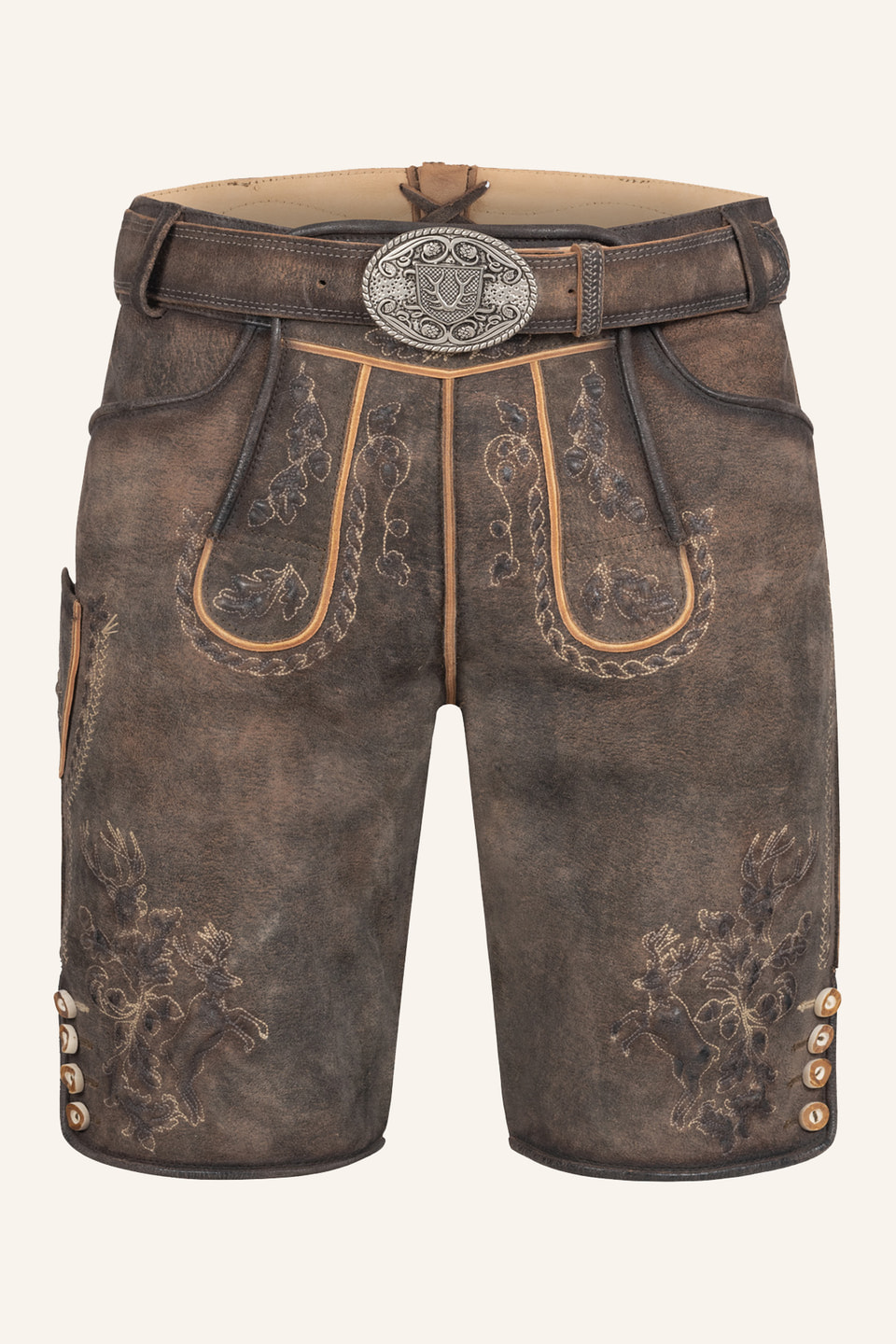 Lederhose Theodor met riem