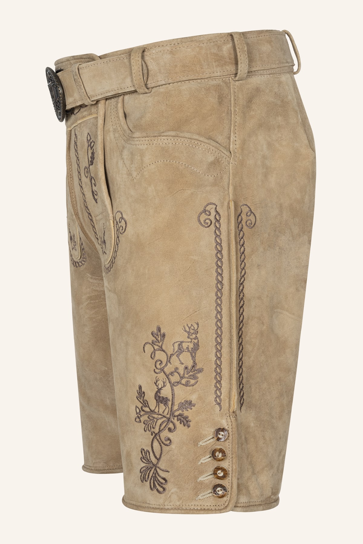 Lederhose Milian met riem