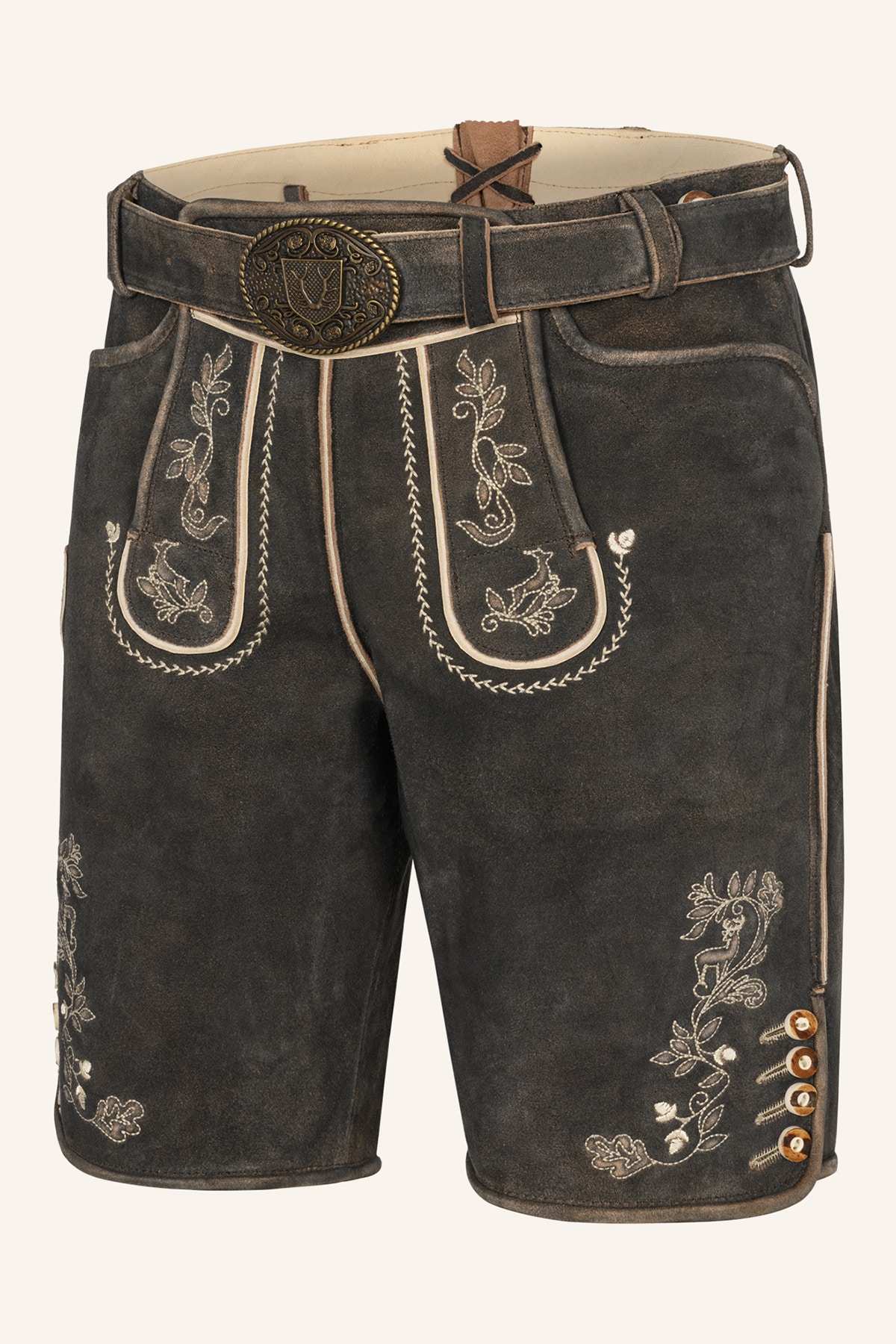 Lederhose Arendt met riem