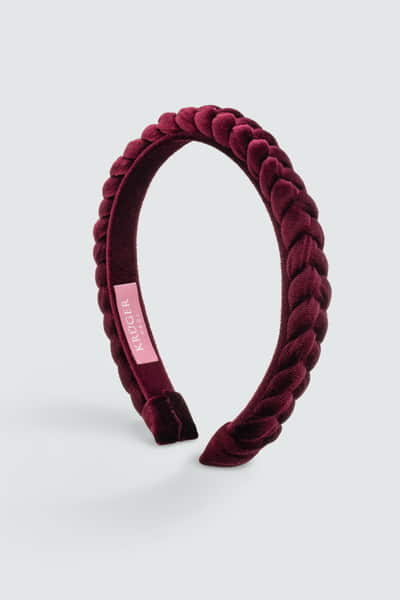 Smalle fluwelen haarband