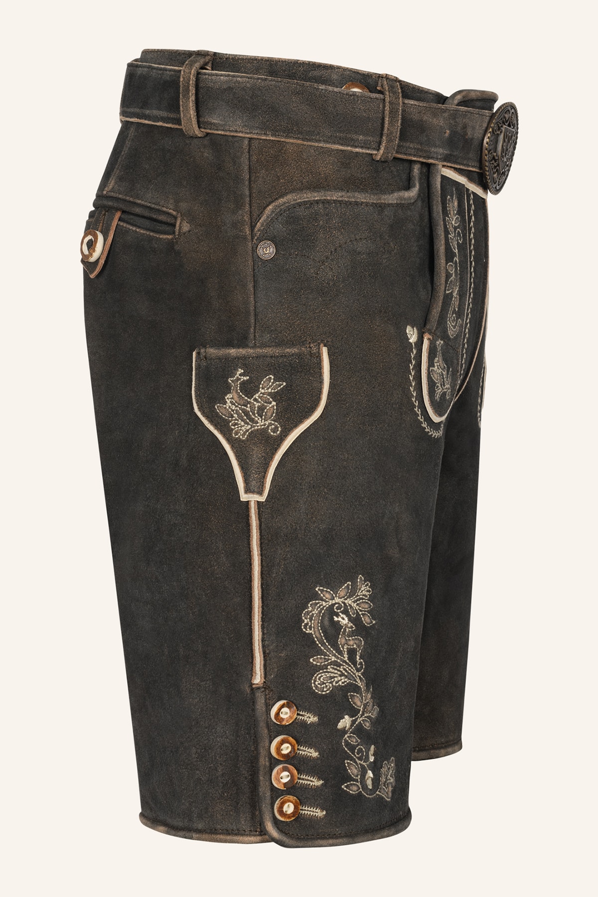 Lederhose Arendt met riem