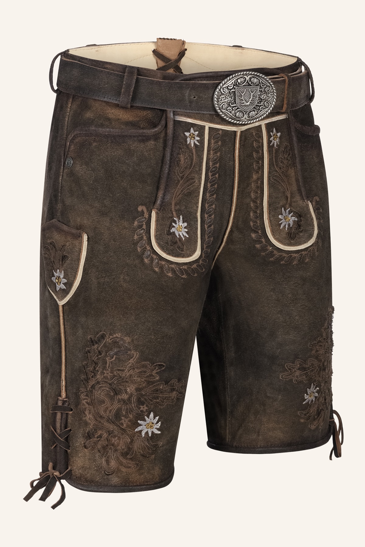 Lederhose Leny met riem