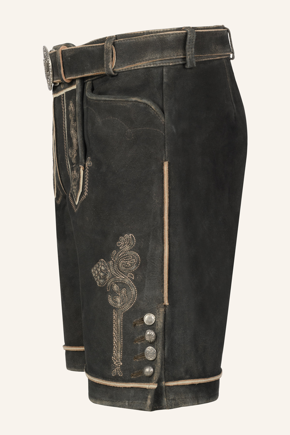 Lederhose Jakobus met riem 