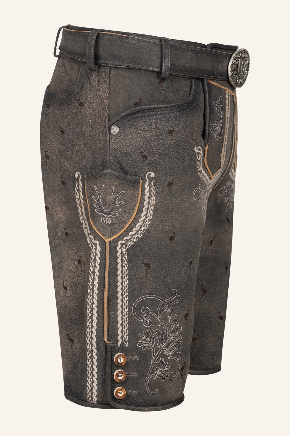 Lederhose Udo met riem