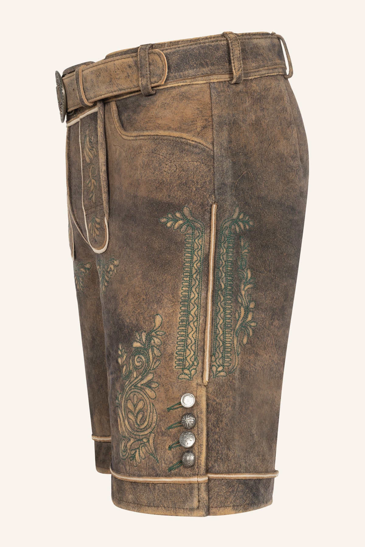 Lederhose Rob met riem