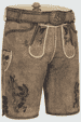 Lederhose Emil met riem